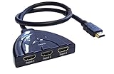 World of Data - World of Data - Switch HDMI con 3 puertos Full HD, negro