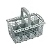 Kosz na sztućce tworzywo sztuczne szary zmywarka zmywarka Indesit C00094297 Whirlpool Bauknecht 48200022776 pasuje do ls10 d30 d33 d38 d18 kls10 kls18 gsa10 gsa20 vwm070 dw14 hd12