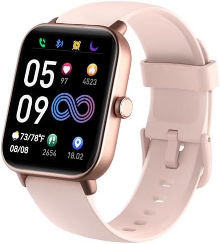 Montre Connectée Fitness Bluetooth Cardio Sommeil Pas à Pas Calories, Notification Appels