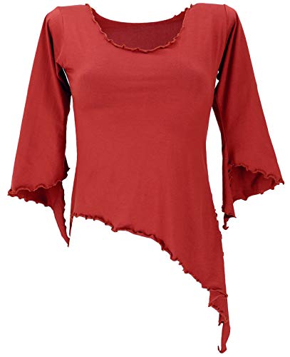 Guru-Shop Psytrance Elfen - Camiseta de manga larga para mujer, algodón, suéteres,...