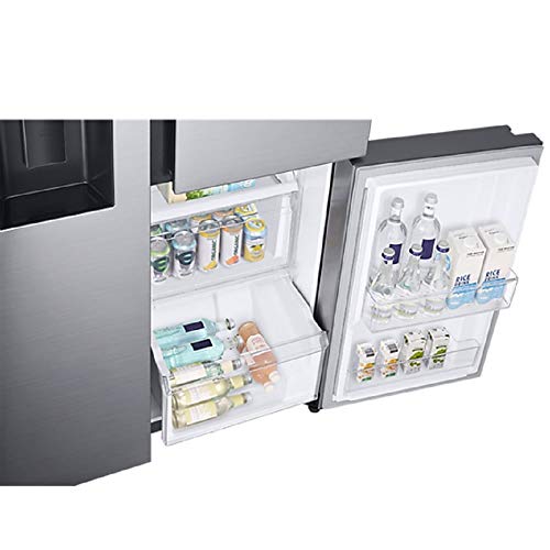 Geladeira Samsung RS65R Frost Free Side by Side 3portas com Dispenser de Água e Gelo 601L Inox 220 v
