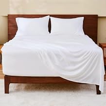 GOKOTTA 4-Pcs Queen Sheet Set, 18"-21" Extra Deep Pocket, Non-Slip Elastic Corner Straps, Prewashed & Brushed Microfiber Polyester, Ultra Soft, Hotel Luxury, Breathable, Wrinkle-Free, Anti-Rip - White