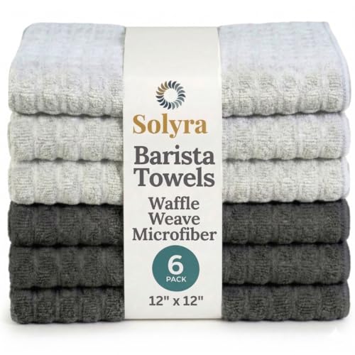 Solyra Barista Towels Microfiber Cloth 6-Pack