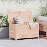 Mangloder - Cassapanca per cuscini da esterni, in legno di abete massiccio, 100 x 50 x 56 cm, con grande capienza, per giardino, balcone e terrazza, resistente alle intemperie, richiudibile, pratica