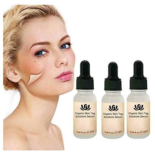 WYBF 2/3pcs Organic Tags Solutions Serum,organic skin spot purifying serum,Mole Remover Cream, Dark Spot Corrector Brightening Serum, Repair Cream Oil Fix Black Spot 20ml (3pcs)0.68 Fl Oz (Pack of 3)