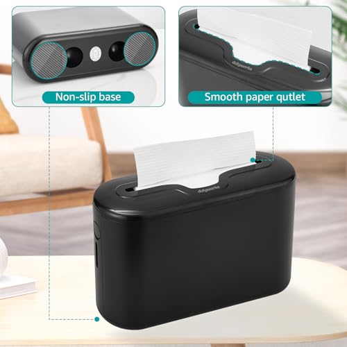 Multifold Paper Towel Dispenser Countertop, Commercial Hand Towel Dispenser for Bathroom Kitchen Home, Trifold/C Fold/Z Fold Napkin Dispenser, Abs Plastic - Non-Slip, Black - Thumbnail 4