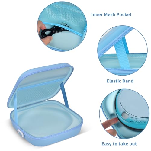 ANKHOH Portable CD Player Case with Belt, for Deluxe, for Sunoony, for MEGATEK, for Gueray, for ARAFUNA, for Klim, Travel Carrying Holder Storage for Walkman and Cable Accessories (Case Only) (Blue)