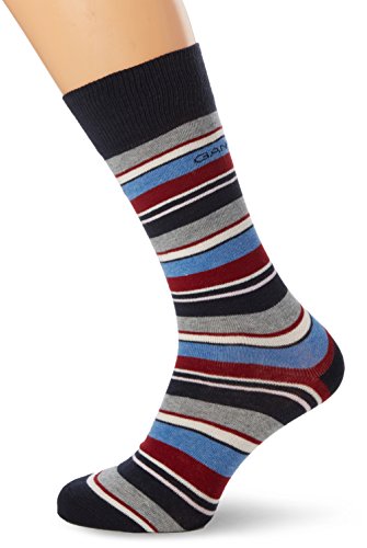 Gant O. Multistripe Socks Calze, Blu (Evening