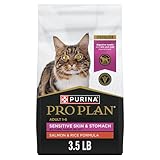 Purina Pro Plan Sensitive Skin and Stomach Adult Cat Food Salmon and Rice Formula - 3.5 lb.