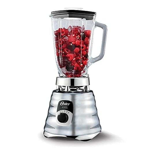 Liquidificador Oster New Osterizer Clássico, 1,25L, 110V, Chrome, 1000W, BLST4655