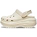 Crocs Mega Crush Clog - Unisex Clogs - Thermoplastic Upper - Adjustable Ankle-Sling - Flexible - Rubber Tread Bone Men's 6, Women's 8 Medium