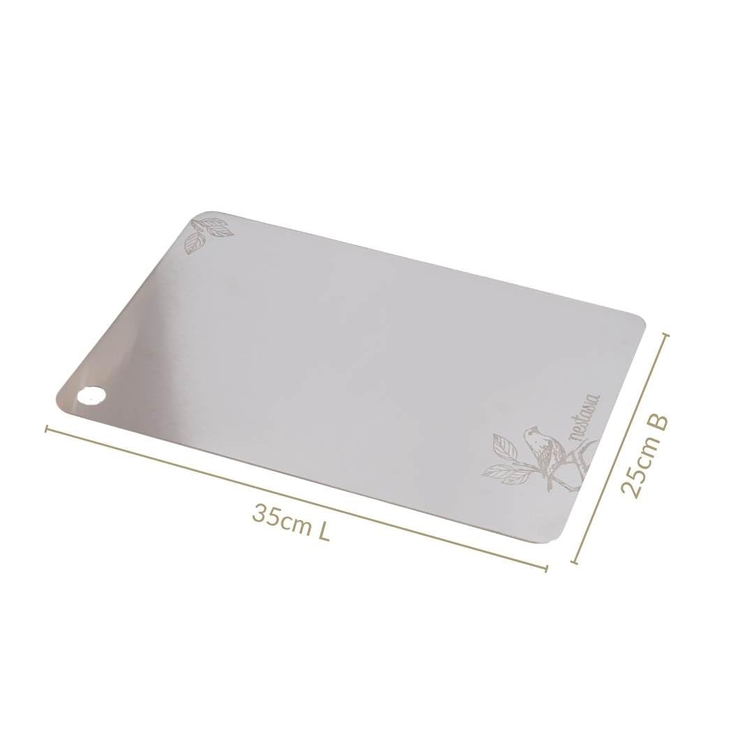 Nestasia Stainless Steel Chopping Board - Bird Motif -2