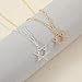 Kyerlyn David Star Lover Pendant Necklace for Women Dainty Jewish Star Necklace 14K Gold Plated Necklace Women Jewelry Everyday Gift