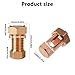 ETAWDE Pack of 4 Heavy Duty Brass Split Bolt Connectors Without Crimping Tool Easy to Use for Secure 6 8 AWG Wire Connection