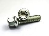 Täglicher Versand 8X Radschrauben Radbolzen M12x1,5 R12 Kugel 20 24 28 35 40 43 45 47 50 52 55 60 Kugelbund Kugel-bund passend Mercedes-Benz, Farbe: Silber, Größe: M12x1,5 55 mm Kugel R12