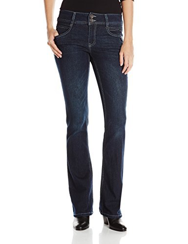 Democracy Women's 33 18 Revolution Boot Cut with Fleur De Lis Flap Back Pocket
