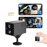 4G LTE Spy Camera No WiFi Needed with SIM Card, UCOCARE 4K Mini Hidden Camera for Car Anti-Theft & Vandalism, AI Radar Motion Detection Through Glass & Alert, 5200mAh Battery, No Red Glow Night Vision