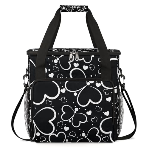 Cute Butterfly Love Coffee Maker Carry Bag Compatible with Keurig K-Mini or K-Mini Plus Coffee Travel Bag Portable Waterproof Storage Tote Bag Single Serve Coffee Brewer Carring Case K-Cup Pods -  YoYoYuchong, DM-E-003-0089-01-24CK-0041