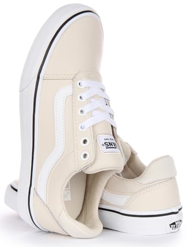 Vans Vans Women's Ward DeluxeSneaker, Tumble Leather Birch, 6.5 US