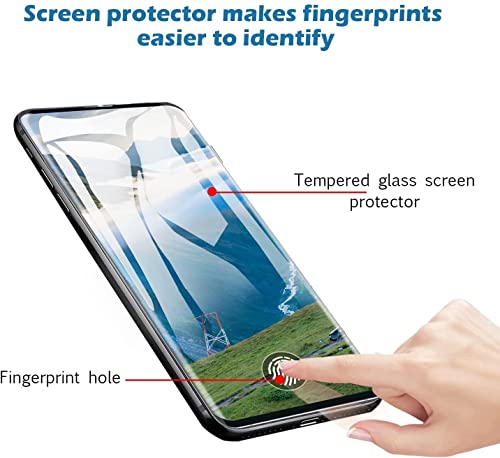 Image of STP FEEL Advanced Black Border Tempered Glass Protector For Samsung Galaxy S20 Ultra (6.9 Inch) | Full Glue Edge to Edge Screen Protector Guard Protector, Pack of 1