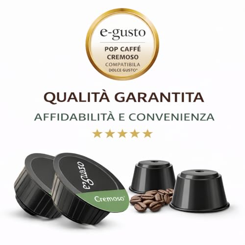 Compatibile Con Nescafe Dolce Gusto 96 Capsule Pop CaffÈ E-GUSTO M. 2 Cremoso Cialde - 7