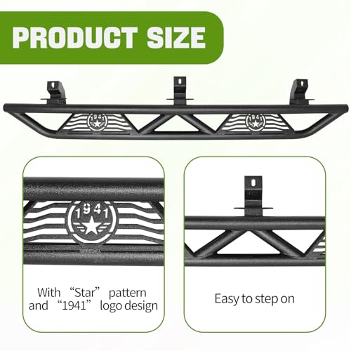 Estribos laterales de acero para Jeep Wrangler JL miniatura 3