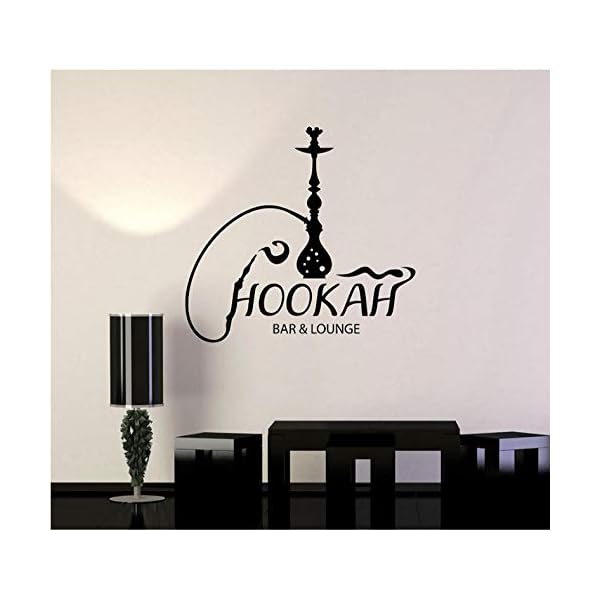 Xxscz Shisha Bar Lounge Pvc Wandtattoo Shisha Arabisch Smocafe Aufkleber Wohnkultur Wohnzimmer Schaufenster Dekoration…