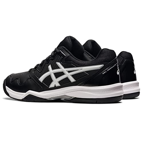 ASICS Men's Gel-Dedicate 7 Tennis Shoes, 11, Black/White