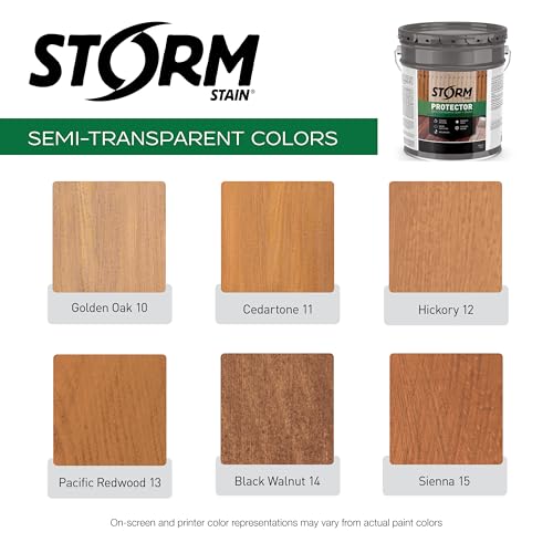 Storm System Protector - Sienna, 5 Gallon, Protects Outdoor Wood from Water & UV Rays, Siding, Fence & Deck Stain and Sealer, Outdoor Wood Stain and Sealer - Thumbnail 5