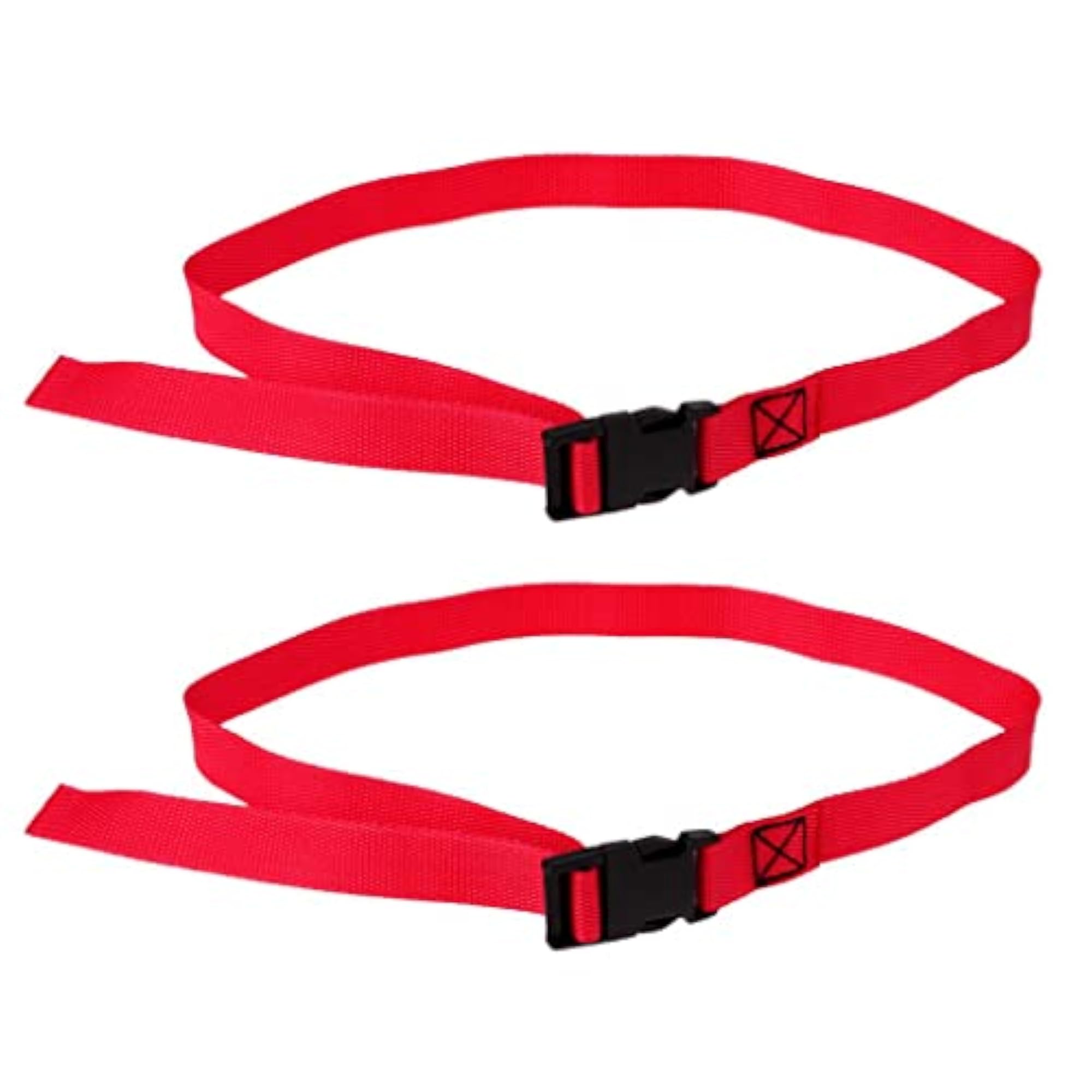 2pcs Golf Trolley Webbing Straps Quick Release Red