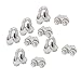 Aexit Metal Wire Material handling Rope Cable Clamp Clip Silver Tone 7mm Inner Width 10pcs Model:39as281qo284