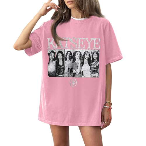 Katseye Tour Shirt Music Album Katseye Merch The Beautiful Chaos Tour Concert Short Sleeve Women Graphic Tees