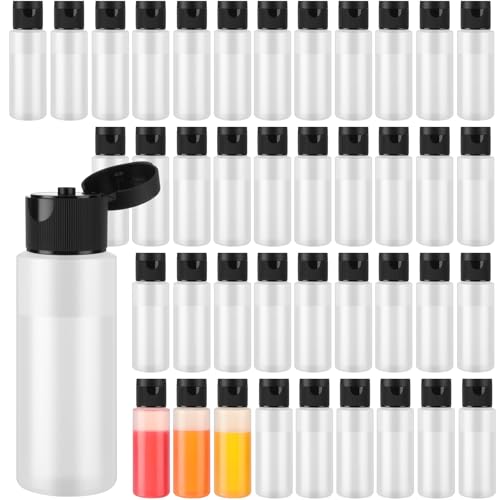 With Black Flip Top Caps, Empty Paint Bottles For Paint Mixing, Hand Sanitizer, Liquids, Shampoo, Lotion, Essential Oils