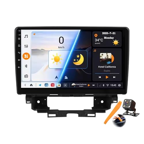 Radio para Coche Android 15 con CarPlay Inalámbrico para Viajar en Familia en Renault Kangoo