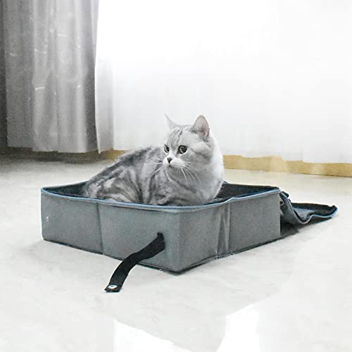 areia viagem para gatos | Portador viagem dobrável coberto,Suprimentos para animais estimação para g