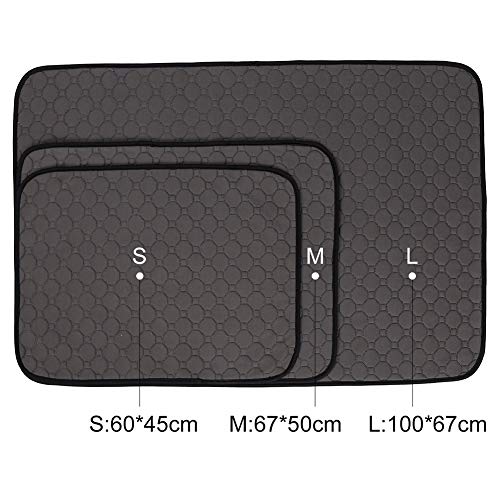 Dog Bed Mat,Waterproof Kennel Pad with Anti Slip Bottom for Small Medium and Large Dogs Cats Washable Pet Mat for Eating Bowls,Dog Cages,Cars Sofa,Grooming, Post-Surgery Recovery,Dog Crate Pad,Grey,M Dog Bed Mat,Waterproof Kennel Pad with Anti Slip Bottom for Small Medium and Large Dogs Cats Washable Pet Mat for Eating Bowls,Dog Cages,Cars Sofa,Grooming, Post-Surgery Recovery,Dog Crate Pad,Grey,M