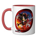 Sonic the Hedgehog, Fearless: Year of Shadow key art Ceramic Mug, Red/White, 11oz