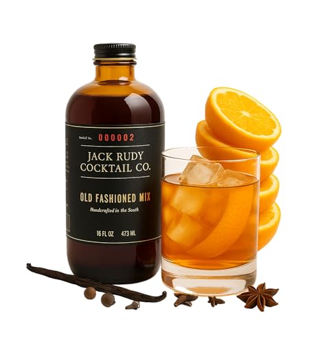 Jack Rudy Cocktail Co. Old Fashioned Mix, Handcrafted in the South, 16 fl oz, 473 ml