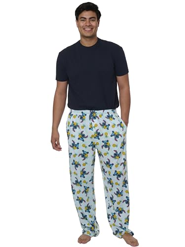 Disney Mens Lounge Pants Stitch Pajama Bottoms4
