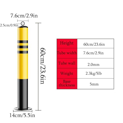 Safety Bollard Poste de amarração de segurança, postes de amarração de aço, design reflexivo noturno