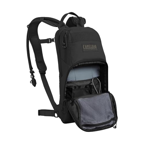 CamelBak M.U.L.E. Tactical Hydration Backpack with 100oz/3L Mil Spec Crux Reservoir Bladder - MOLLE, Black