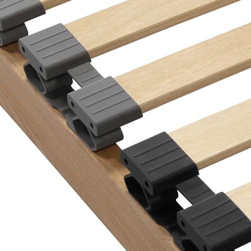 Lattenrost 140x190, Kopfteil verstellbar, Ergonomischer 7 Zonen Lattenrost, Buchenholz, 28 Latten, Lattenrahmen, Federholzrahmen, Selbstmontage, hohe Traglast bis 140Kg – Bild 4