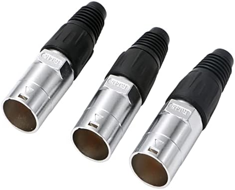 Uonecn RJ45 Connectors IP65 Ethernet Cable Waterproof Plug Panel Mount Shielded Dust-Proof LED Connector 3 Pcs