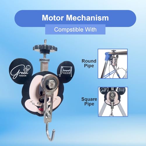 Image of A to Z Hub Automation Kit (Cradle Not Included) Automatic ghodiyu /zoola /jhula Motor kit Adjustable Speed | Automatic /Jhula Motor Set for 0-3 Years | 20Kg Capacity,