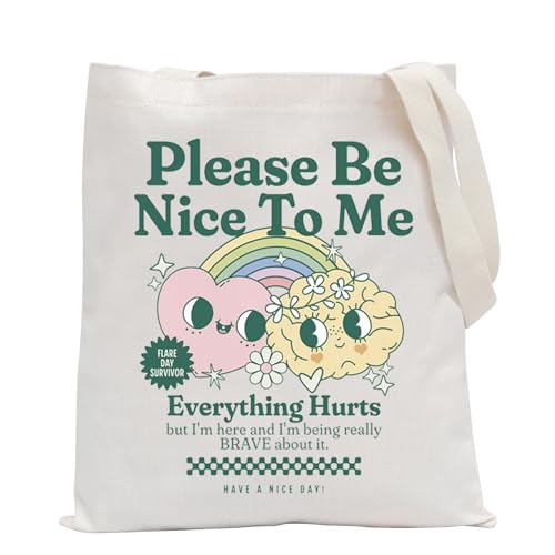Bolso Tote Please Be Nice 12.6 x 0.4 x 15.6 pulgadas miniatura 1