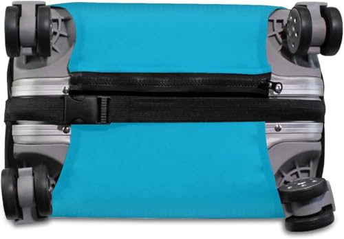 Image of Trolley Printed Cover Luggage Bag Polyester | Trolley Bags | Suitcase | Travel | Protector | Printed | Washable| Anti-Scratch Blue (Blue, 76 CM)