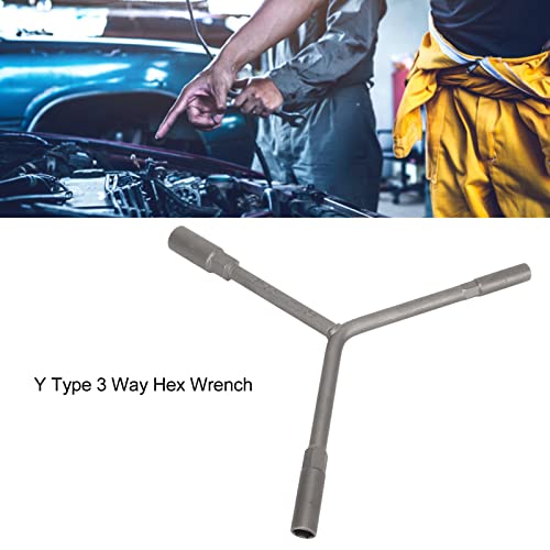 Chave hexagonal de 3 vias tipo Y 8 mm 10 mm 12 mm liga de metal resistente para reparo de bicicletas