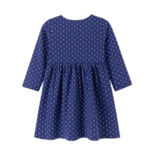 Youlebao Toddler Girls' Long Sleeve Soft Cotton Casual Jersey Shirt Playwear Applique Dress2
