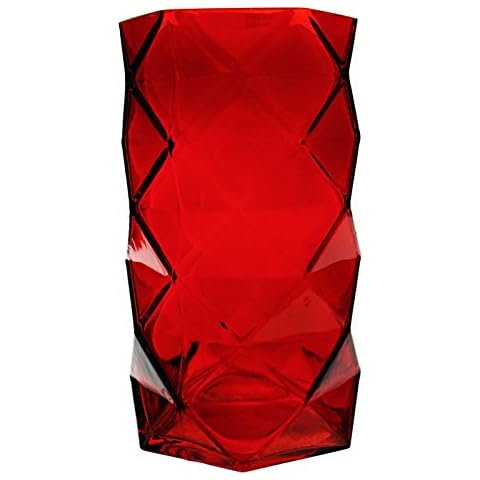 CYS EXCEL Red Glass Vase Cover