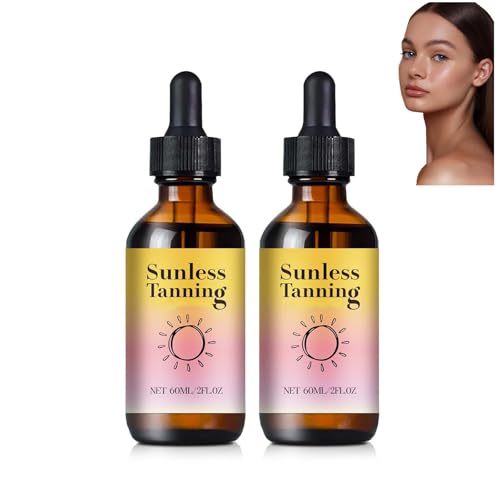 Selbstbräunungstropfen, Bräunungstropfen für Gesicht und Körper, Natürliche Self Tanning Drops, Selbstbräuner für Gesichtsbräunung, Schnelle Bräunung, 60ml (2Pcs, 120ml) Selbstbräunungstropfen, Bräunungstropfen für Gesicht und Körper, Natürliche Self Tanning Drops, Selbstbräuner für Gesichtsbräunung, Schnelle Bräunung, 60ml (2Pcs, 120ml)